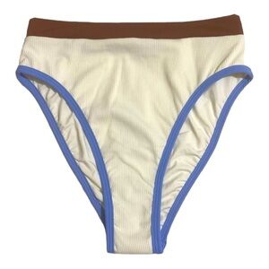 L*Space Ribbed Frenchi Bottom in Cream NWOT